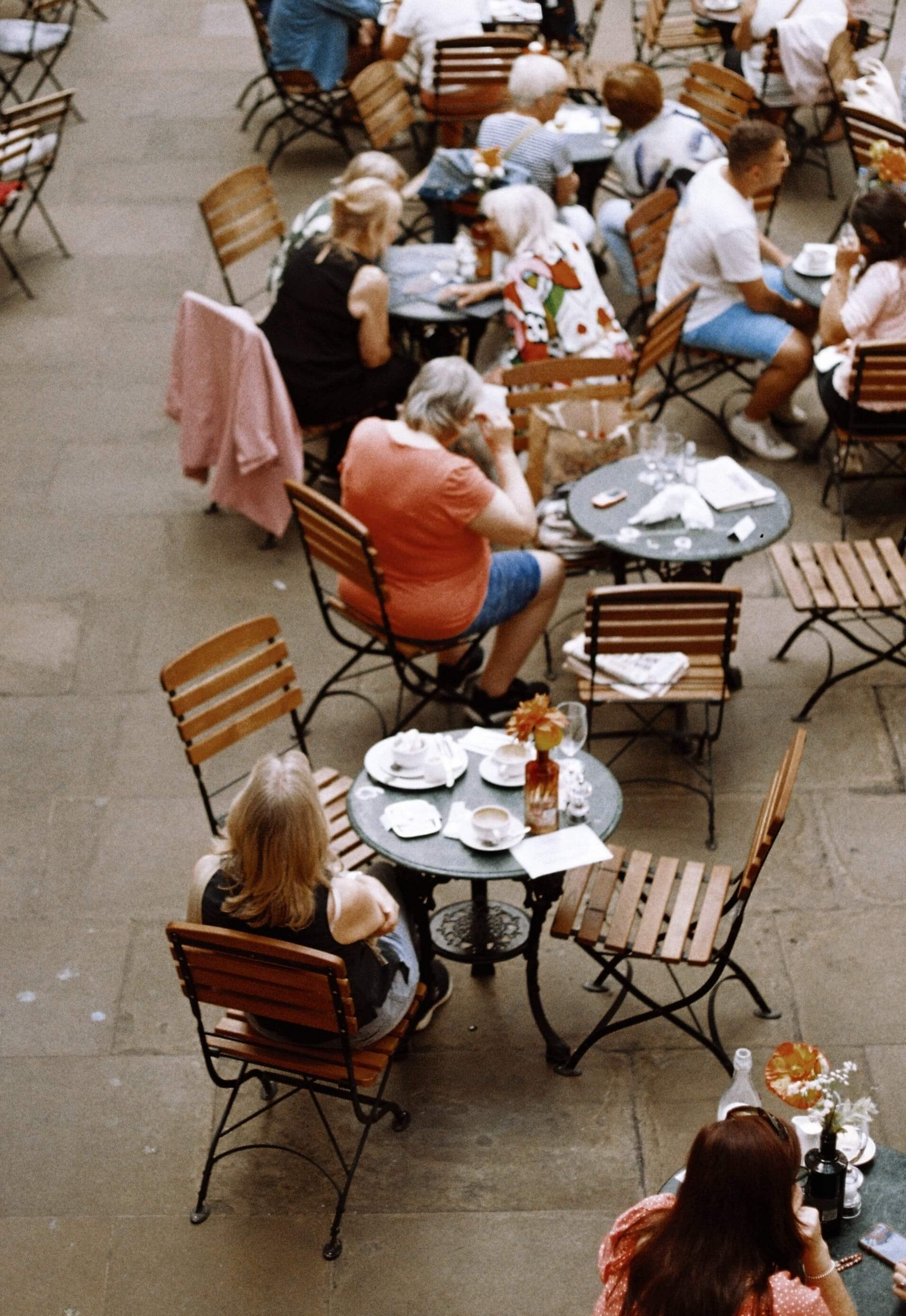 An outdoor-cafe